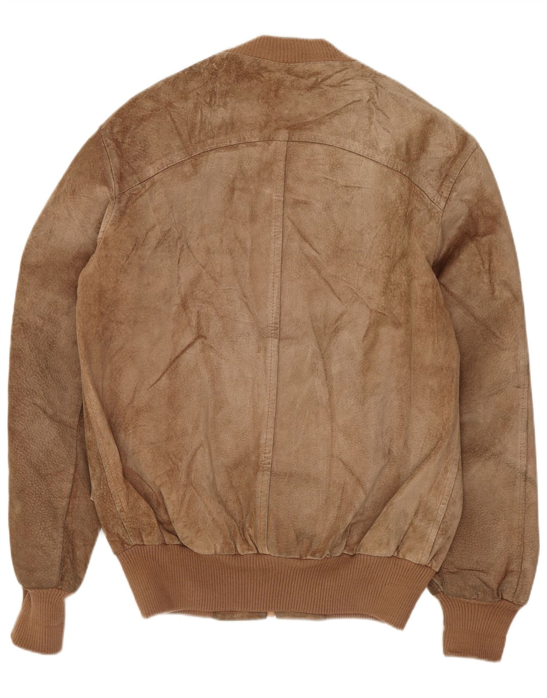 MONPEL Bomberjakke i ruskind til mænd IT 46 Lille brunt læder