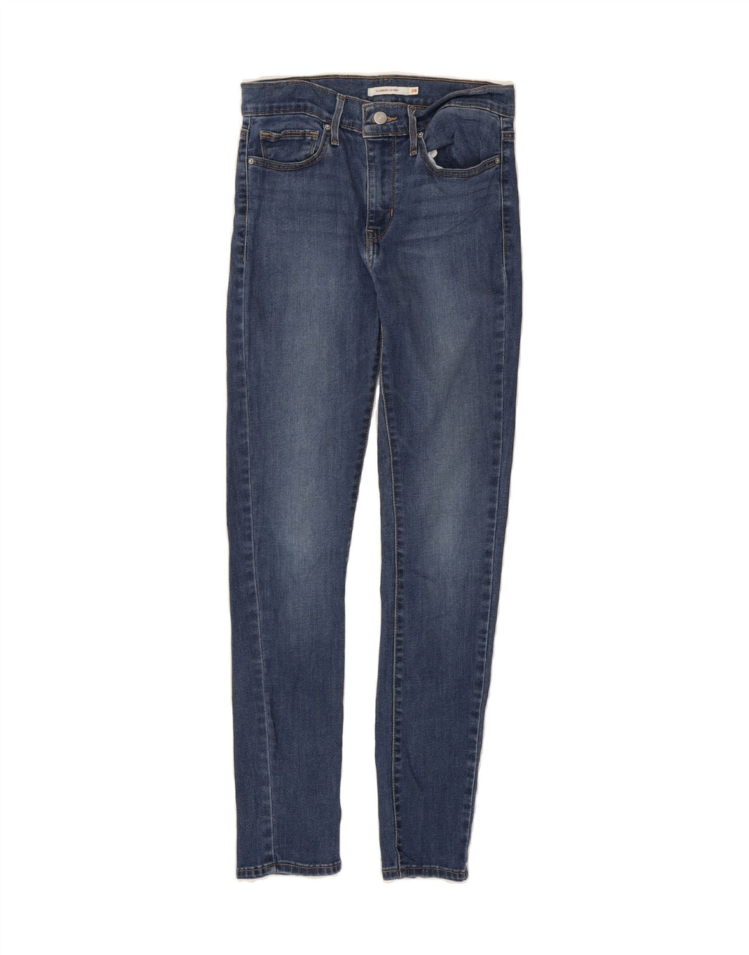 LEVI'S Womens Slimming Skinny Jeans W28 L30 Blue Cotton Vintage Levi's and Second-Hand Levi's from Messina Hembry 