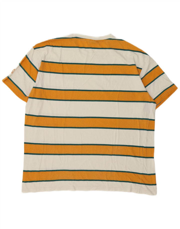 Starter Herre T-Shirt Top XL Hvidstribet bomuld