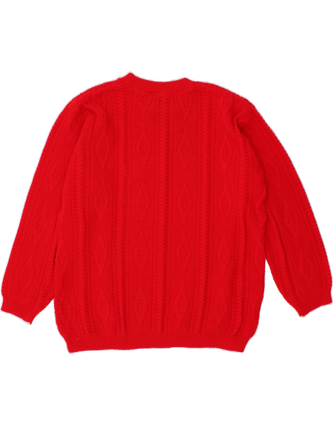VINTAGE Womens Crew Neck Jumper Sweater UK 16 Large Red Vintage Vintage and Second-Hand Vintage from Messina Hembry 