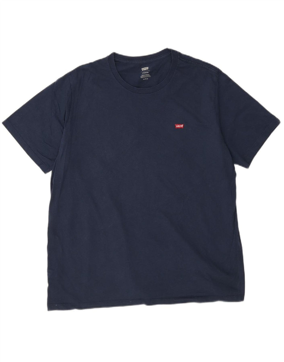 LEVI'S Mens Standard T-Shirt Top XL Navy Blue Cotton