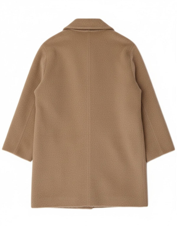 Vintage oversize overfrakke til kvinder UK 12 Medium Beige Uld