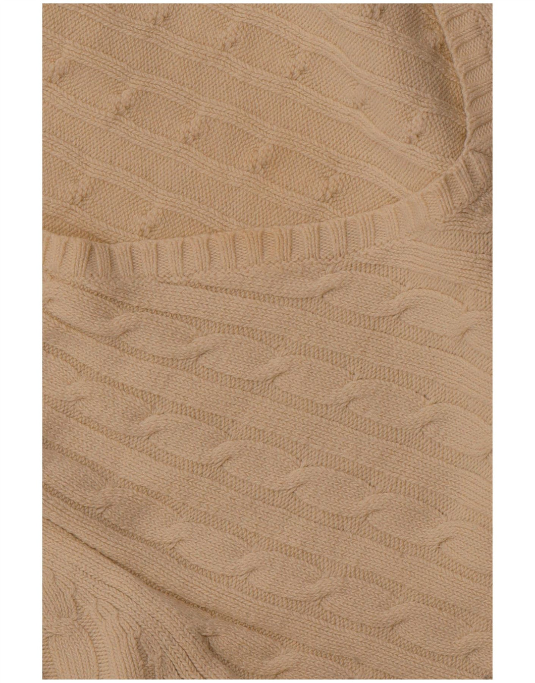 CREW TØJ Dame V-hals sweater UK 18 XL Off White Bomuld