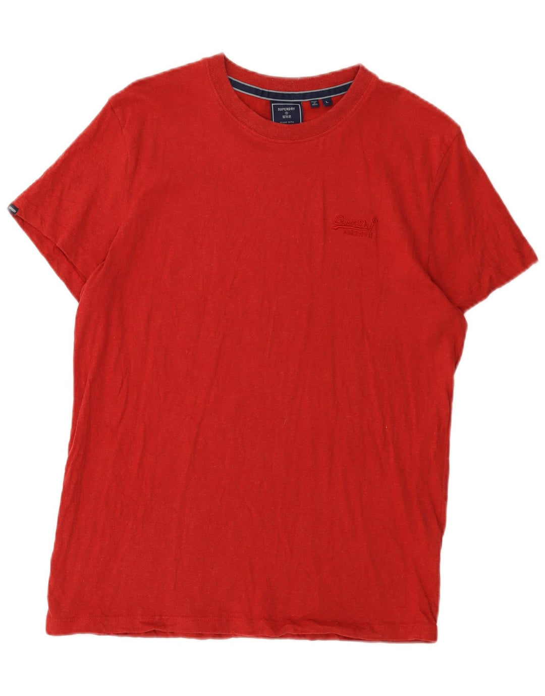 Superdry T-shirt top til kvinder Stor rød bomuld