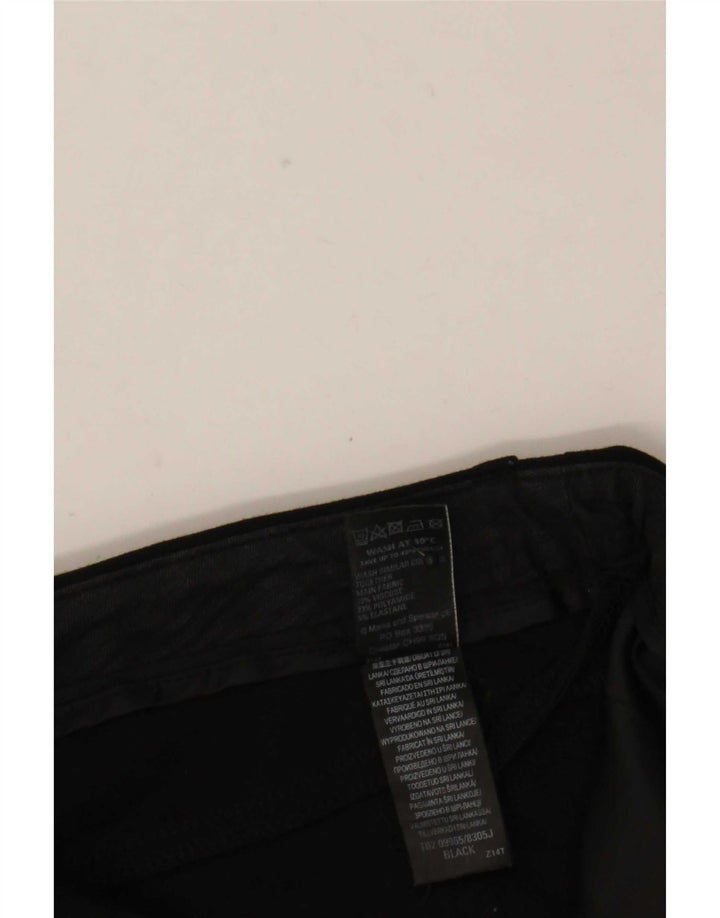Marks & Spencer Dame Slim Casual Bukser UK 12 Medium W38 L30 Black