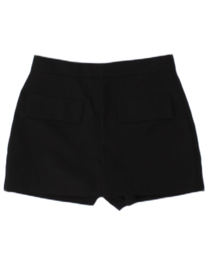 Zara Womens Skort UK 8 Small Black Polyester
