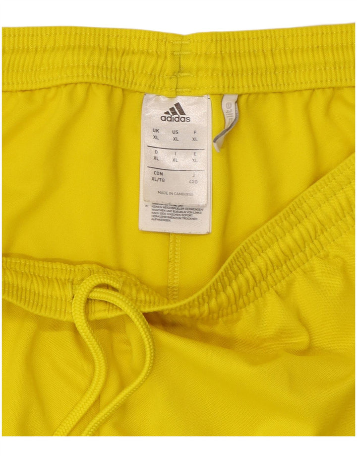 Adidas Herre Climalite Sport Shorts XL Gul Polyester