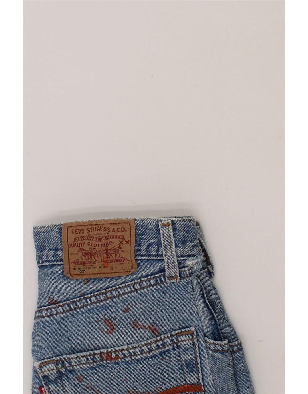 LEVI'S Womens 901 Denim Skirt W24 XS  Blue Vintage Levi's and Second-Hand Levi's from Messina Hembry 