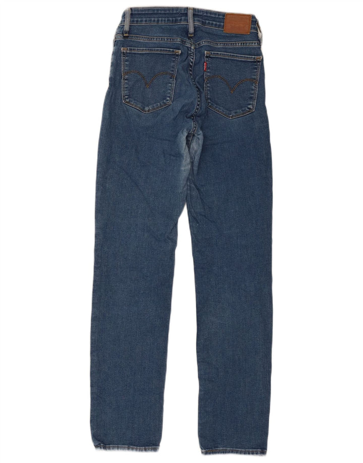Levi's Dame 712 Slim Jeans W26 L30 Blå Bomuld