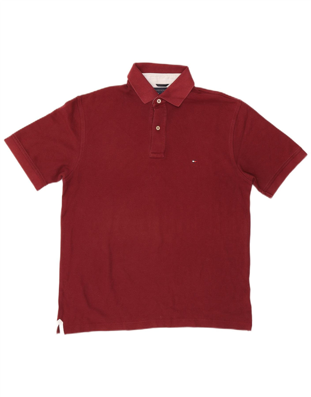 TOMMY HILFIGER Poloshirt til mænd Medium Bourgogne bomuld