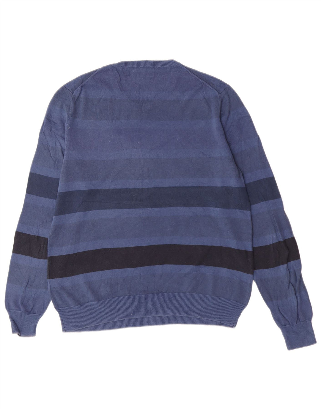 Kappa herre rund hals sweater lille blå stribet bomuld