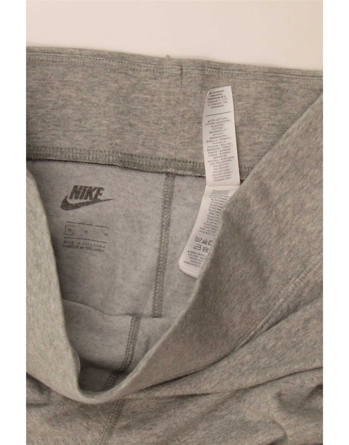 Nike Dame Leggings UK 12 Medium Grey Bomuld