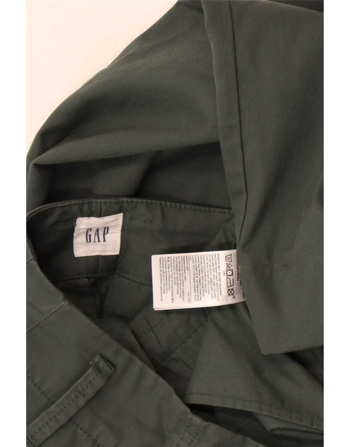 Gap Womens Pegged Cropped Trousers W27 L24 Grøn bomuld
