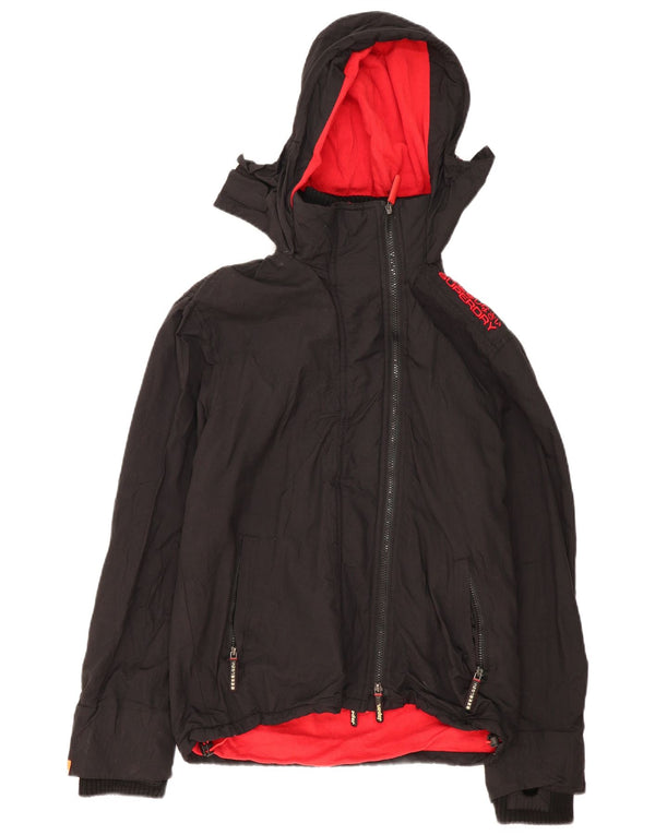 Superdry Herre Windcheater Grafisk Windbreaker Jacket UK 38 Medium Black
