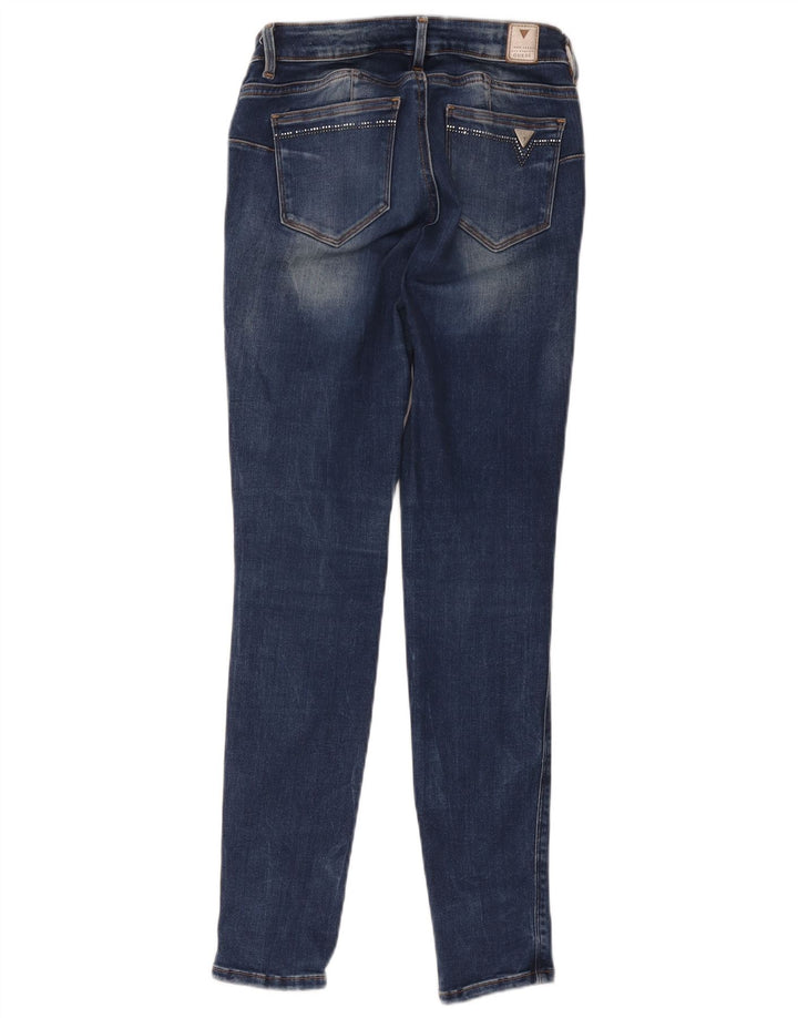 Guess Womens Curve X Skinny Jeans W25 L29 Blå