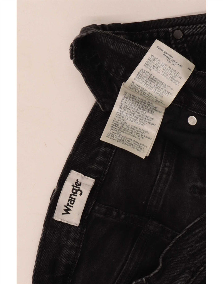 Wrangler Straight Jeans til mænd W36 L36 Sort bomuld