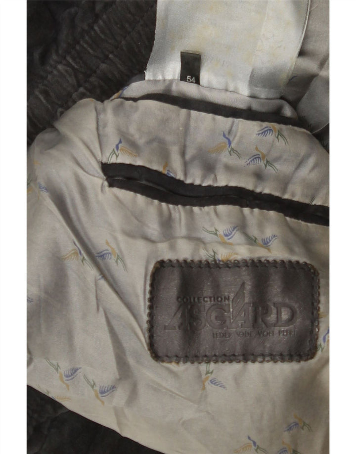 Asgard Herre Ruskindsjakke IT 54 2XL Navy Blue Læder