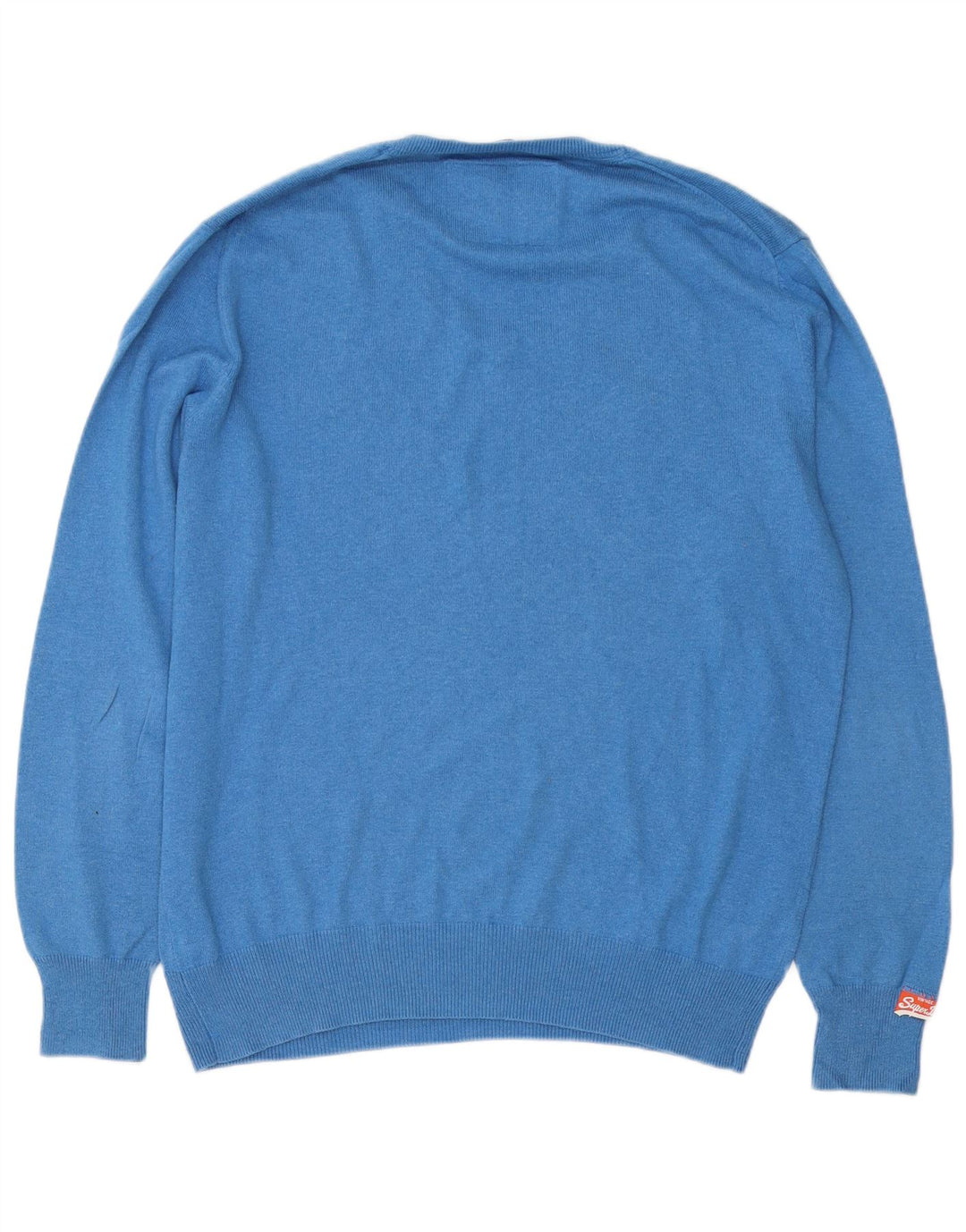 Superdry Herre V-hals sweater XL Blå Bomuld