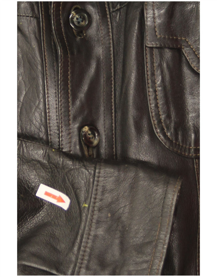 Vintage herre læderjakke UK 36 Small Black