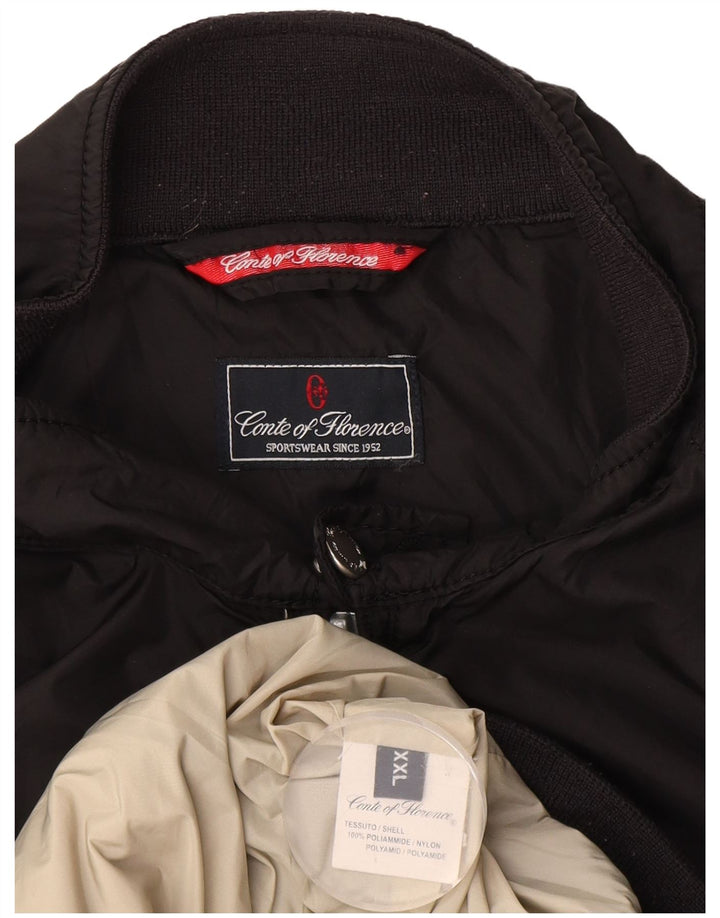 Conte of Florence Bomberjakke til mænd UK 44 2XL Sort polyamid