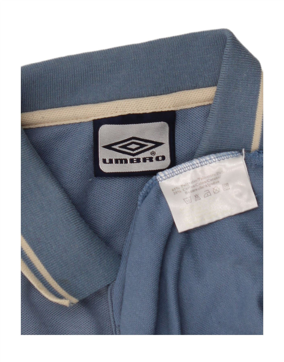 Umbro Herre Polo Shirt UK 44/46 XL Blå Polyester