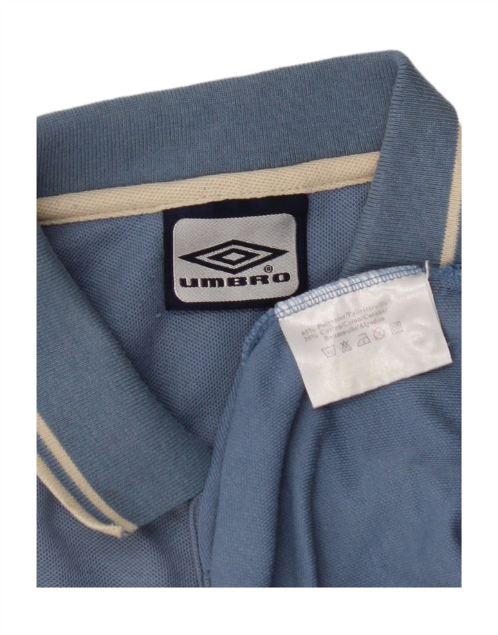 Umbro Herre Polo Shirt UK 44/46 XL Blå Polyester