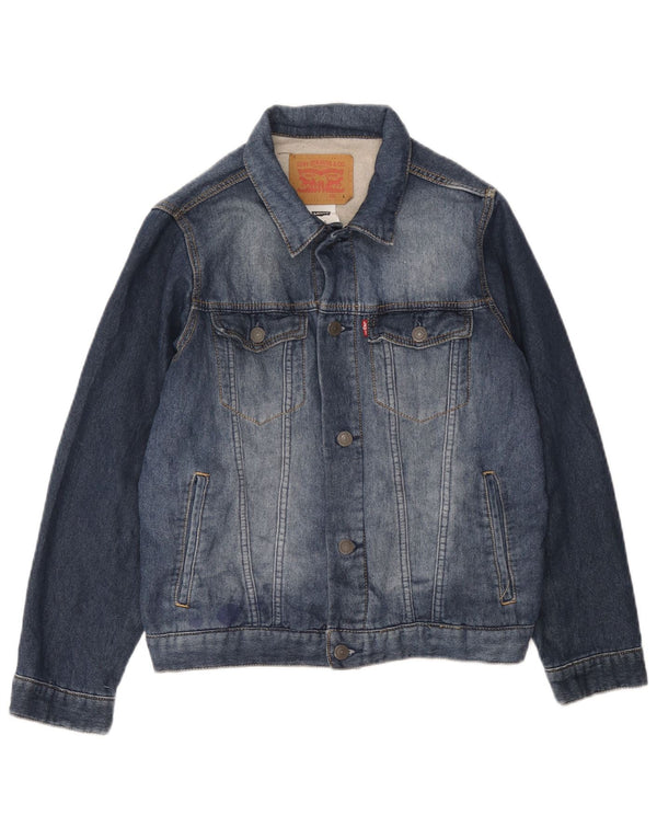 Levi's Boys denimjakke 12-13 år Stor blå bomuld
