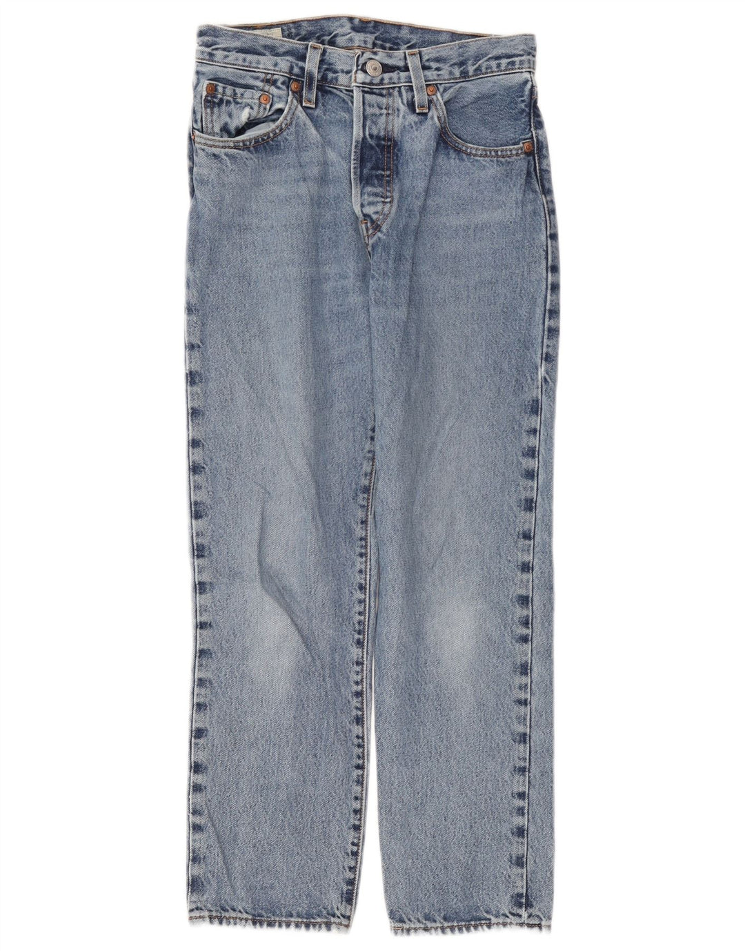 Levi's Dame 501 Straight Jeans W25 L26 Blå Bomuld
