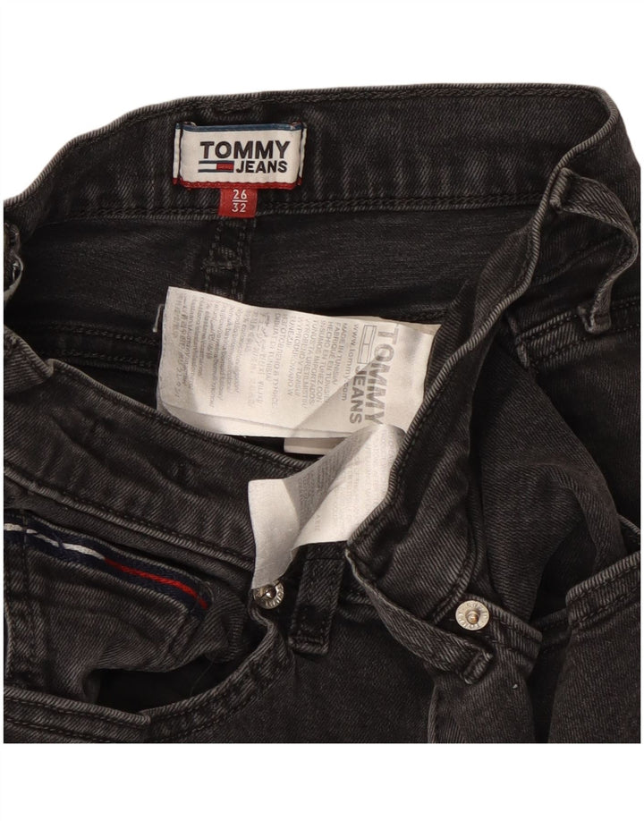 Tommy Hilfiger Dame Slim Jeans W26 L27 Sort Bomuld