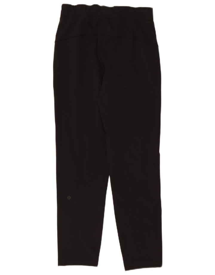 Lululemon Dame Slim Trousers US 4 Small W26 L28 Black Nylon