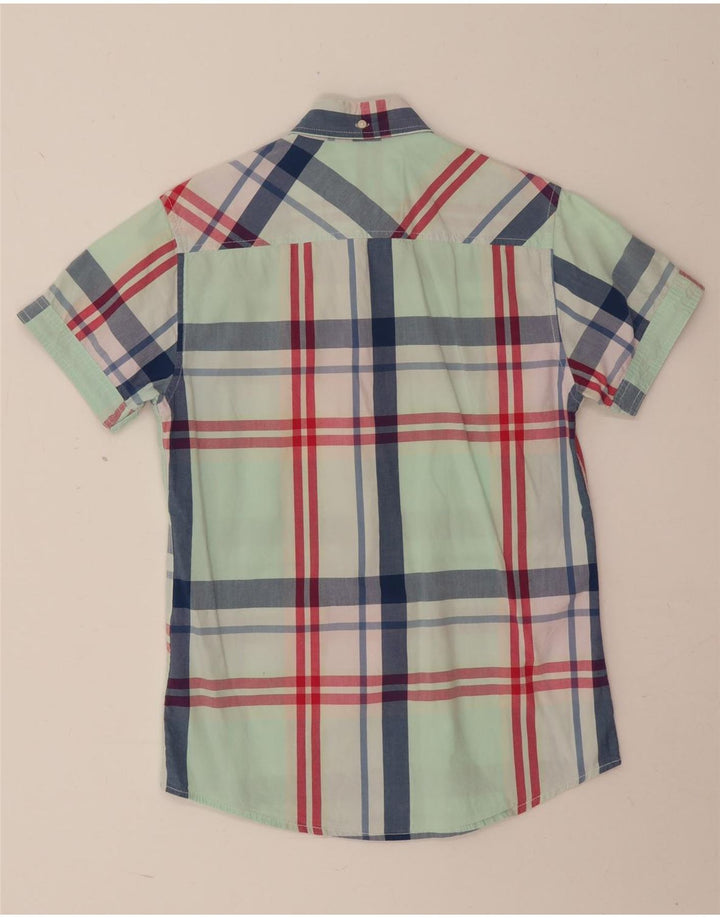 Jack & Jones Kortærmet Herreskjorte Lille Grøn Plaid