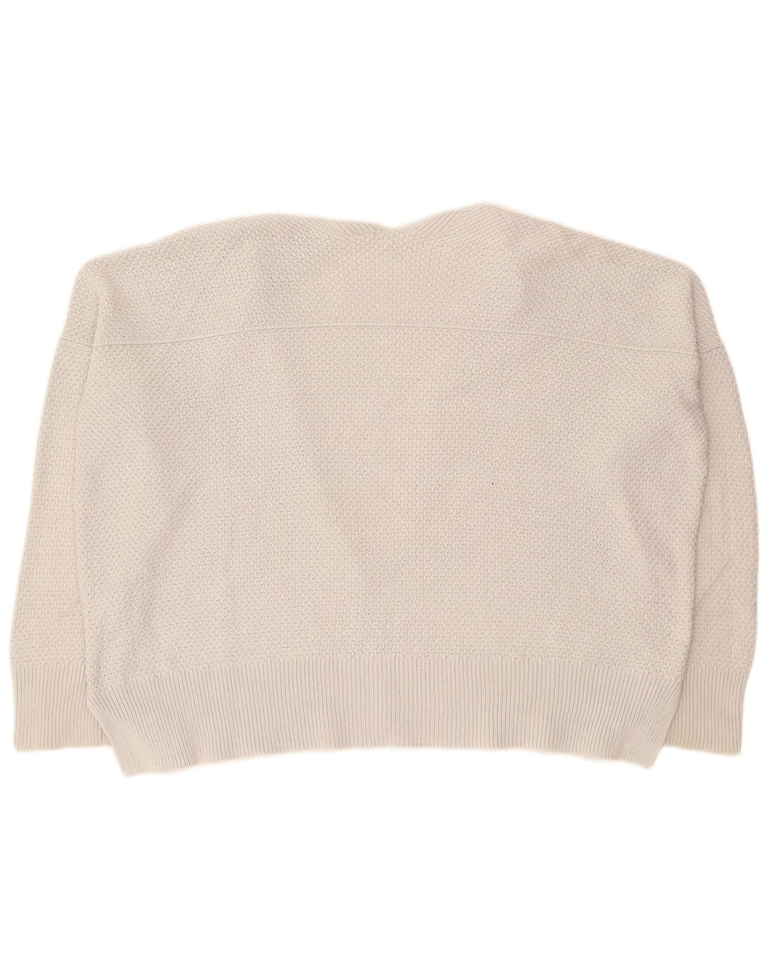 Gap Dame Oversized Cardigan Sweater UK 16 Stor Grå Bomuld