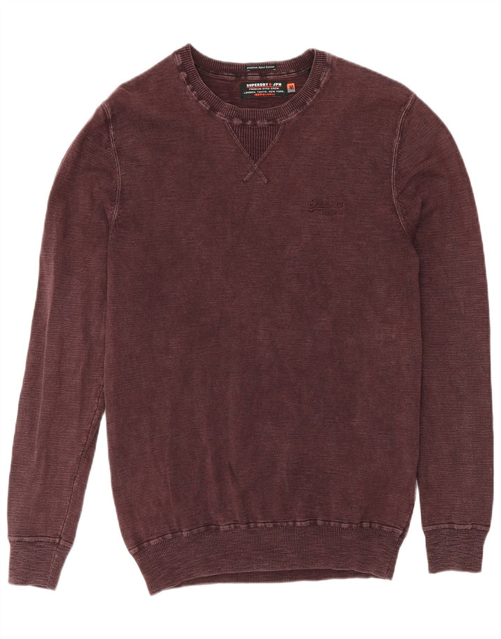 Superdry Sweatshirt til mænd Medium Bourgogne bomuld