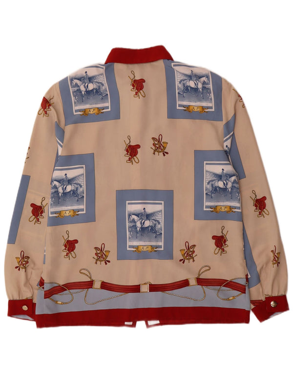 Alba Fornari Dame Grafisk Skjorte Bluse IT 42 Medium Flerfarvet