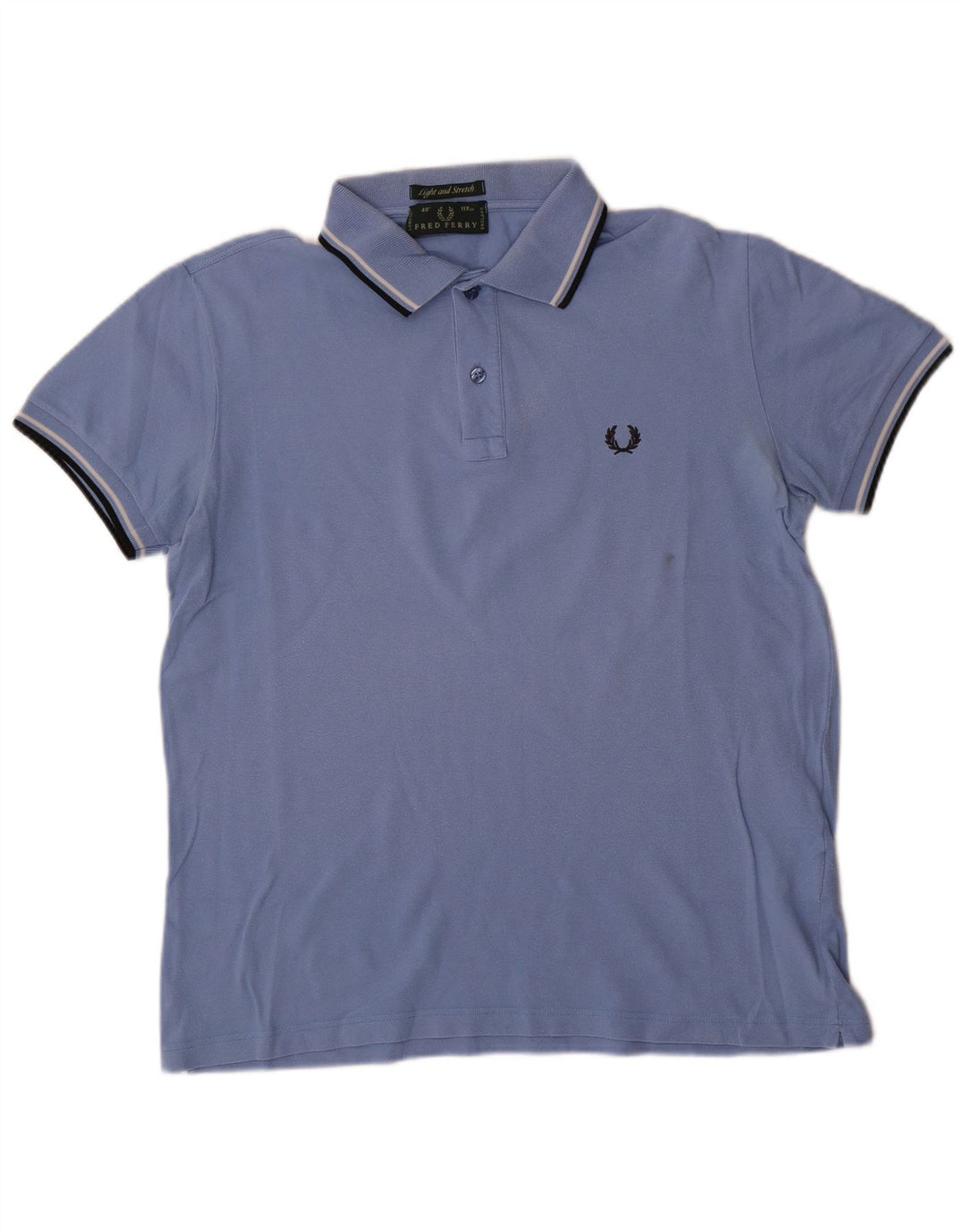 Fred Perry Herre lys og stræk poloshirt, stor blå