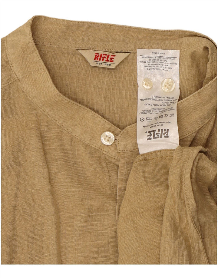 Rifle Herreskjorte Stor Beige Linned