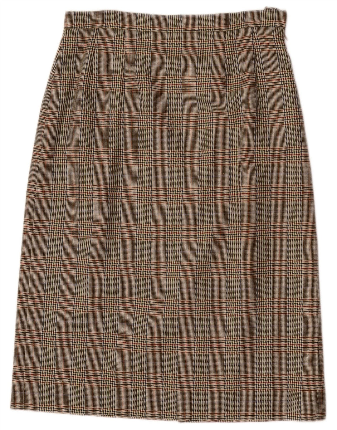 Aquascutum lige nederdel til kvinder W32, stor brun hundestød