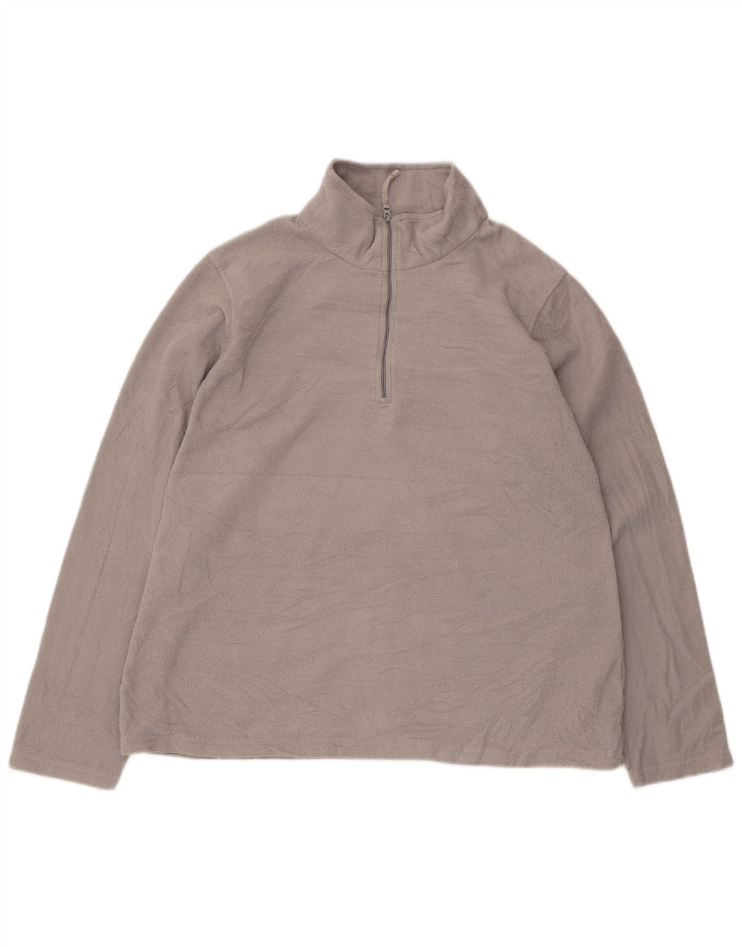 Mountain Warehouse Dame lynlås hals Fleece Jumper UK 16 Stor grå polyester