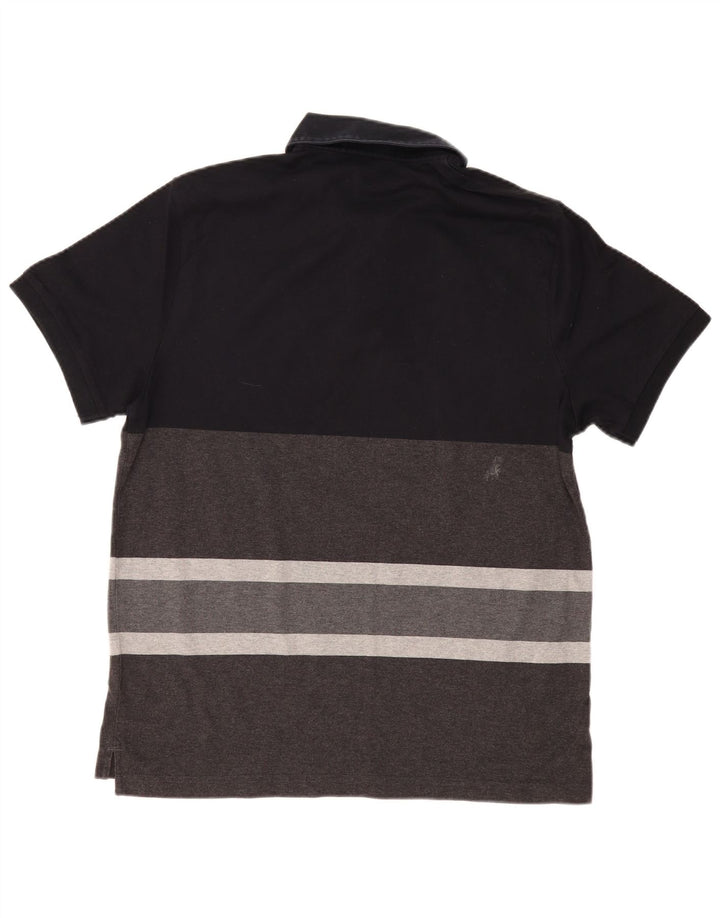 Nike herre poloshirt XL sort stribet bomuld