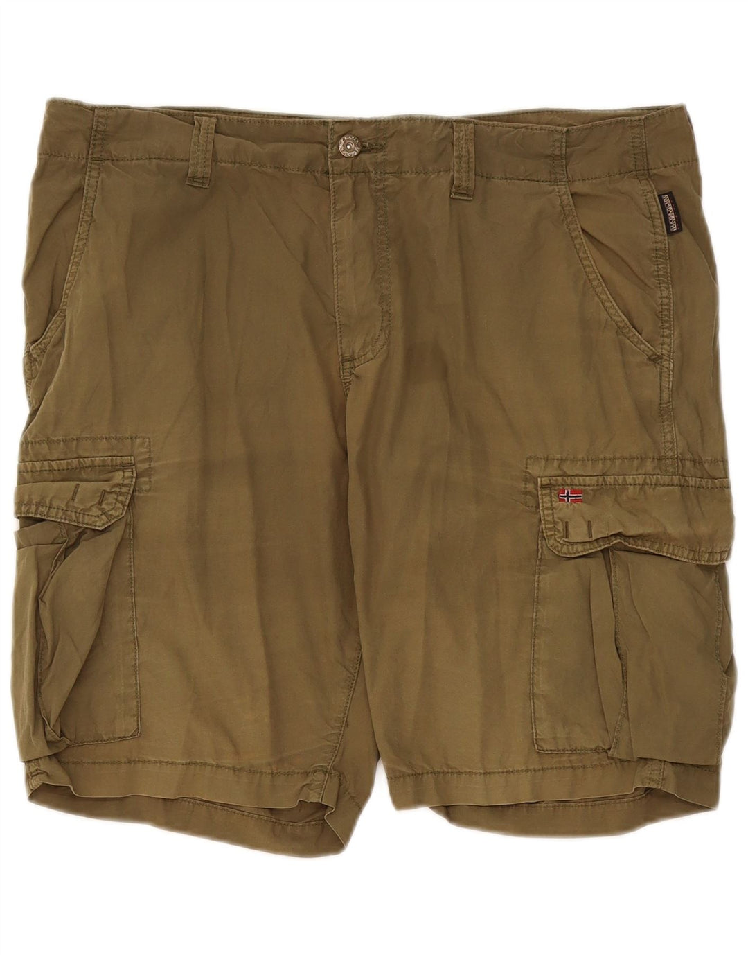 Napapijri Herre Cargo Shorts W36 Large Khaki Bomuld