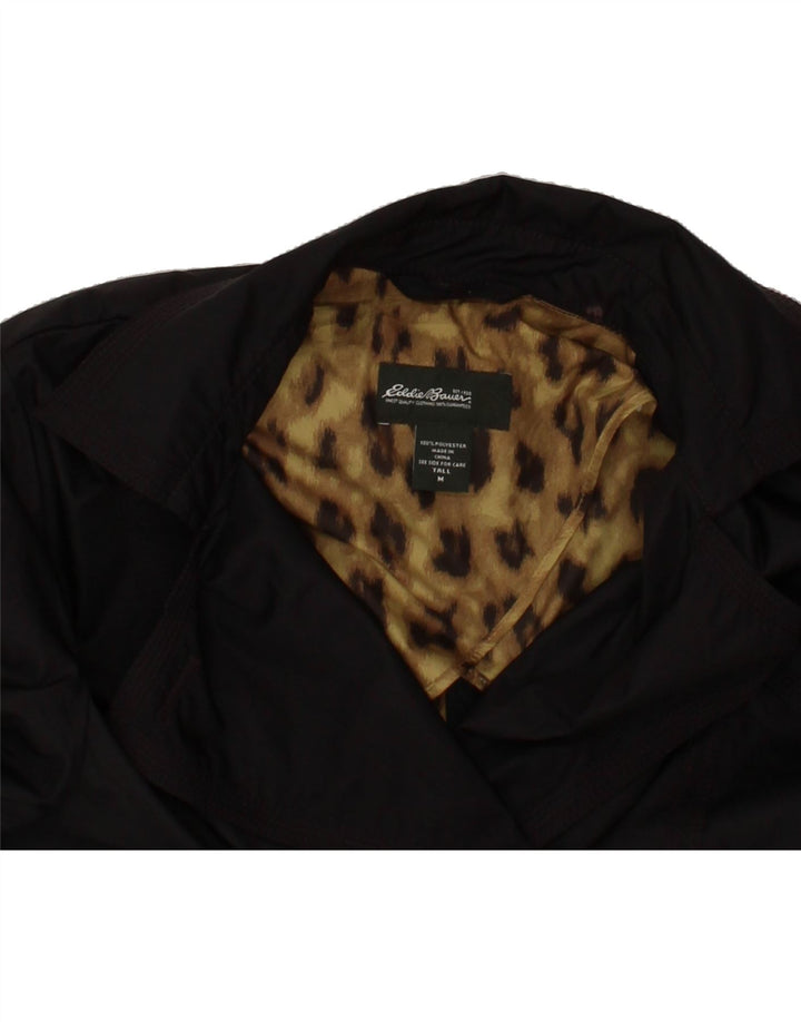 EDDIE BAUER Womens Tall Double Breasted Trench Coat UK 14 Medium Black Vintage Eddie Bauer and Second-Hand Eddie Bauer from Messina Hembry 