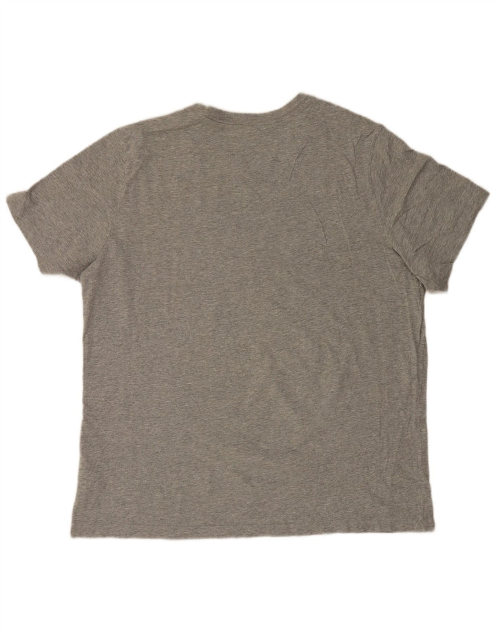 Nike grafisk t-shirt top til mænd XL Grå flækket bomuld