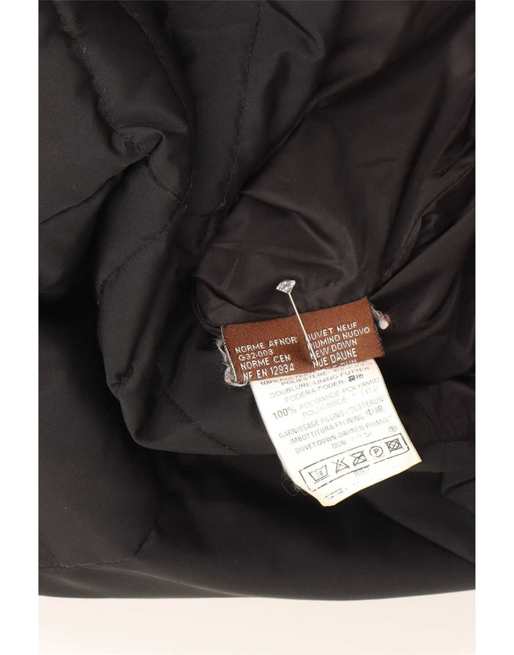 Moncler Dame Hætte Polstret Jakke Størrelse 2 Medium Sort Polyester