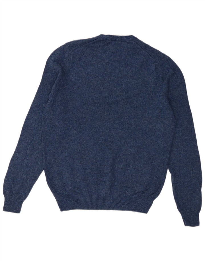 Marks & Spencer Herre sweater med rund hals, mellemblå uld
