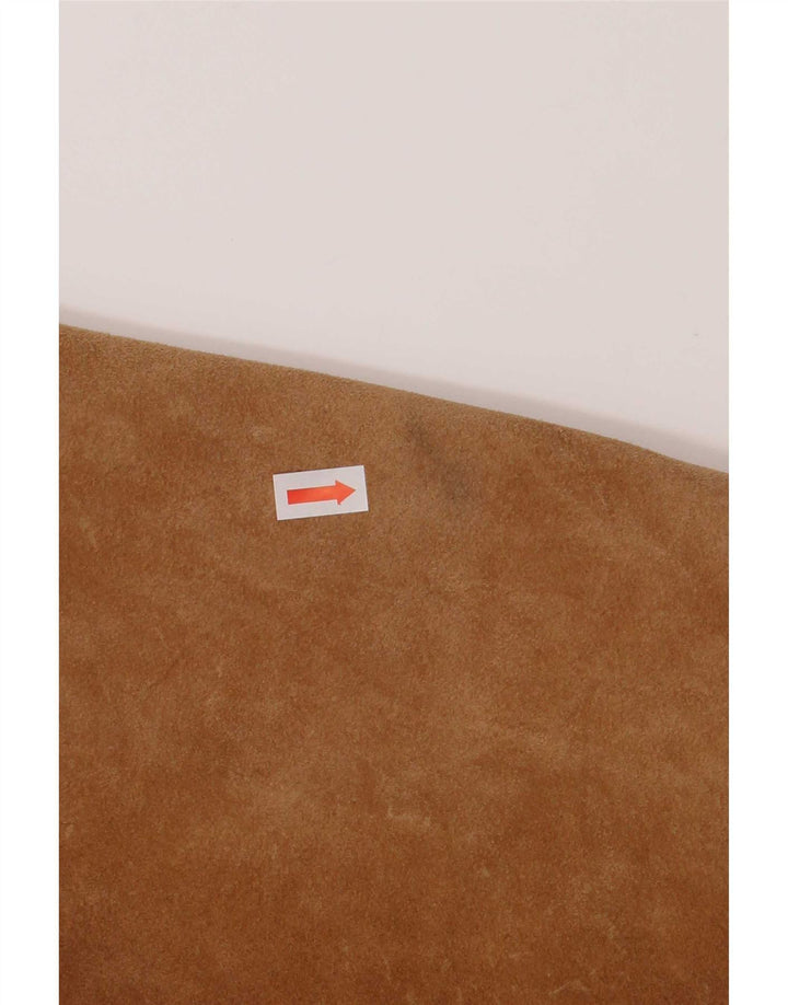 Vintage oversized ruskindsfrakke til kvinder IT 42 Medium Beige Læder
