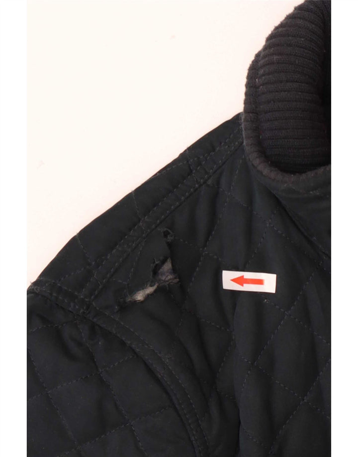 Superdry Quilted Jacket til mænd UK 36 Small Green Polyester