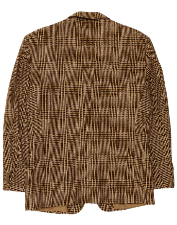 Profilo Herre 2-knaps blazerjakke IT 48 Medium Brown Houndstooth