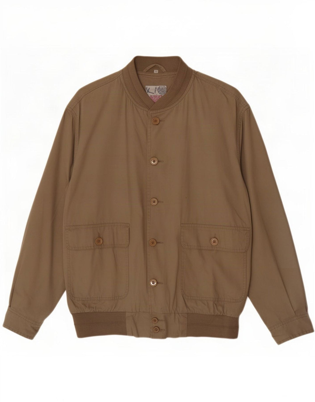 Vintage Bomberjakke til mænd IT 52 XL Beige Bomuld
