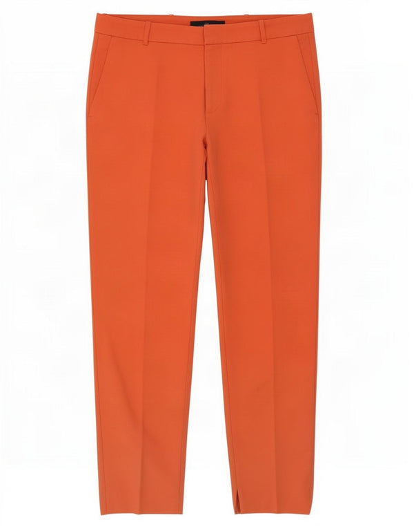 Zara koniske Chinobukser til kvinder XL W32 L27 Orange Bomuld
