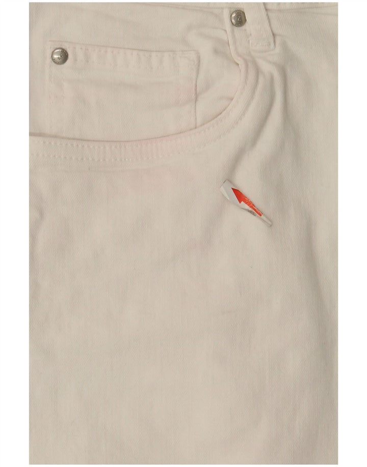 Zara Mens Distressed Cropped Jeans EU 38 Small W30 L25 White Bomuld